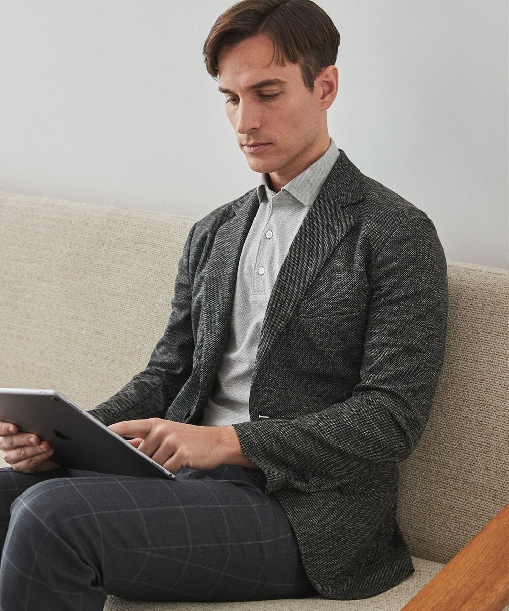 GOTAIRIKU ロングセラー【洗える/折り目加工/シワになりにくい/ウエストアジャスター】ウォッシャブル サマーウール100％パンツ_限定色(ノータック)25年モデル 