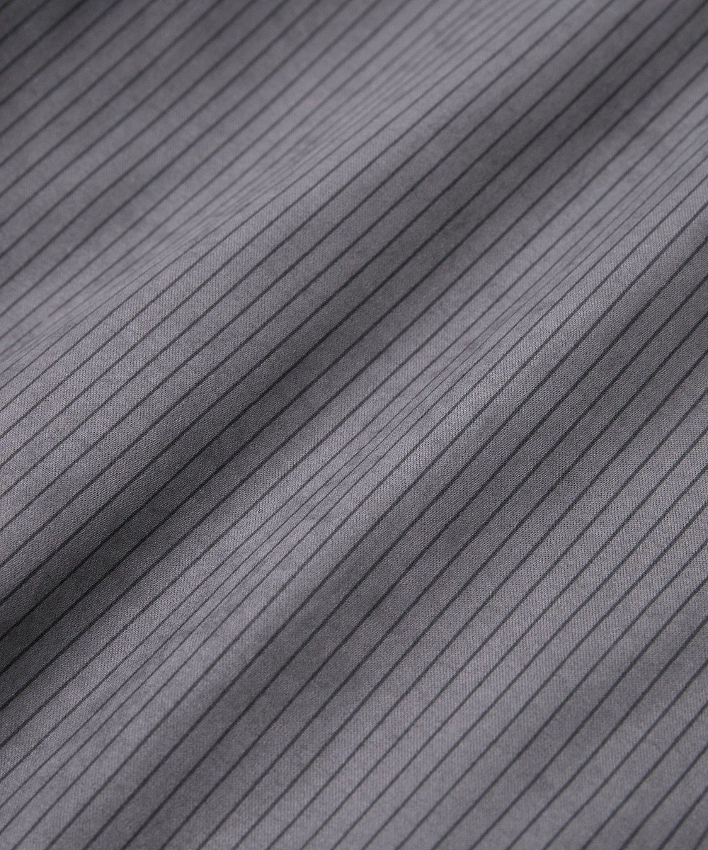 Green Parks シルキータッチストライプシャツ 