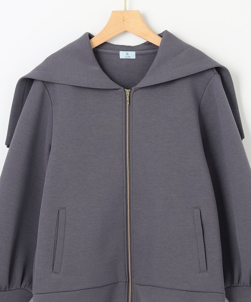 組曲 ダンボールジャージー ジップアップパーカー 