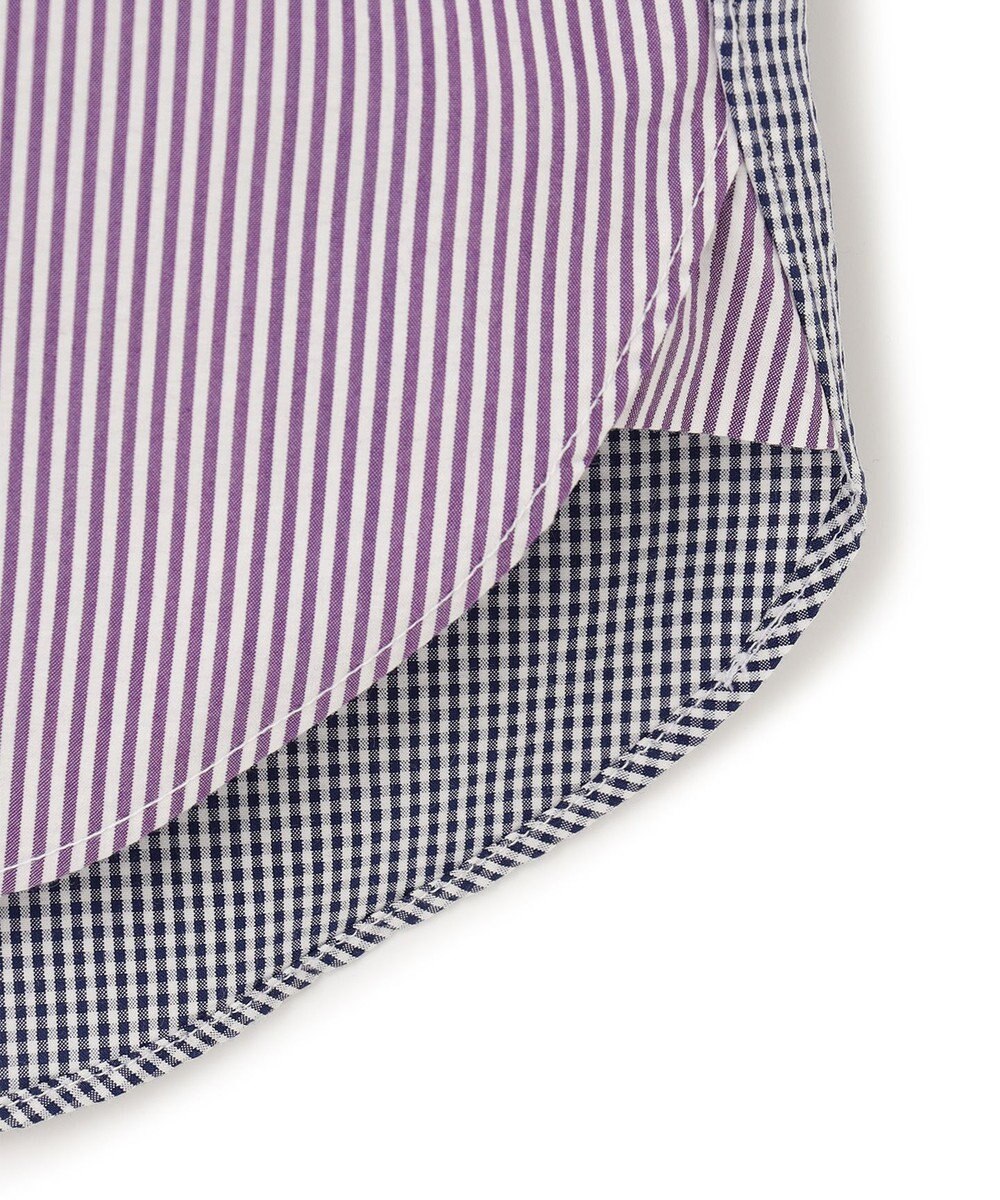 J.PRESS MEN 【クールマックス】クレイジーパターン サッカーシャツ/B.D. 