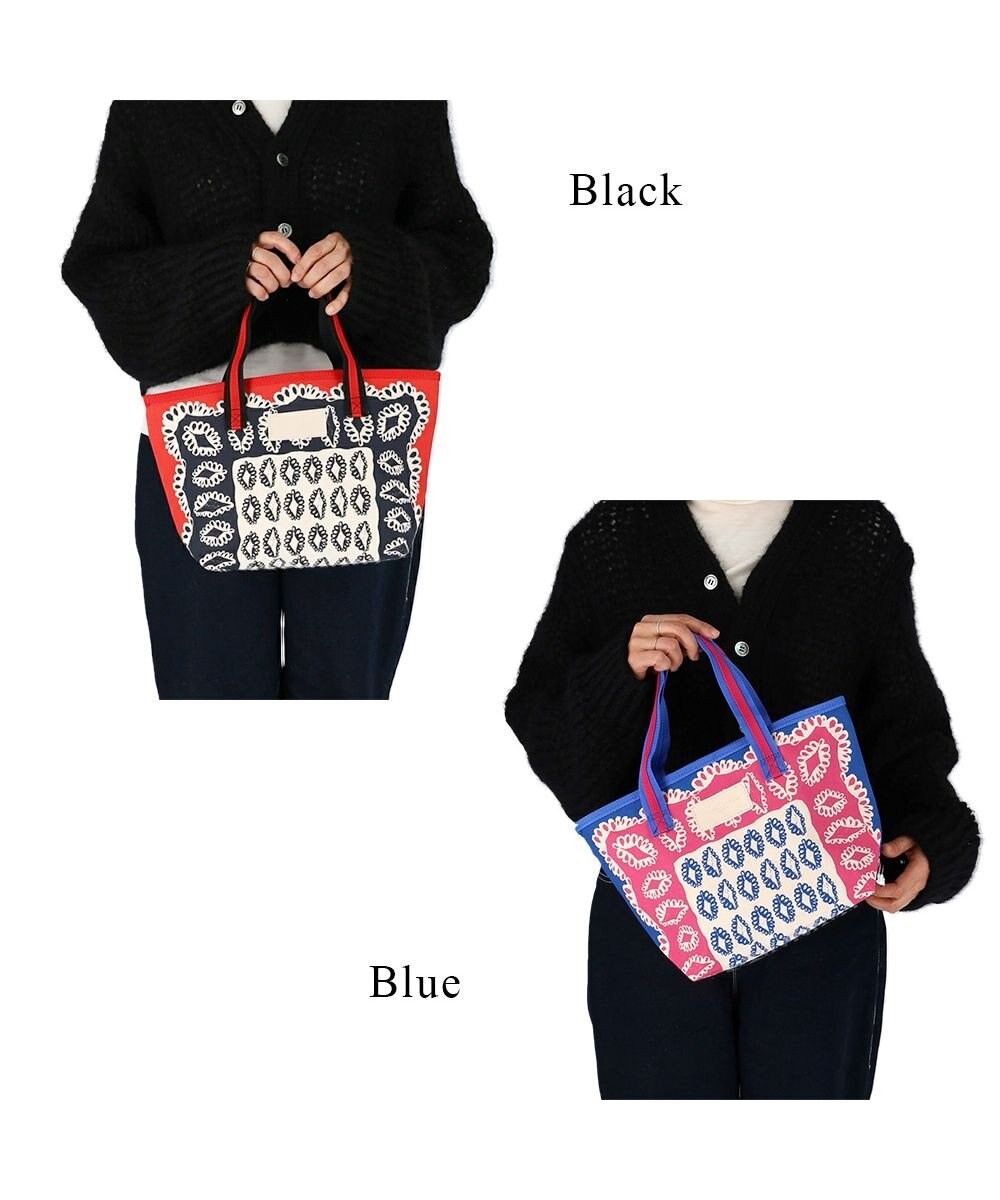 tsumori chisato CARRY ダイヤモンドフラワー ハンドバッグ 手提げ リバーシブル 花柄 