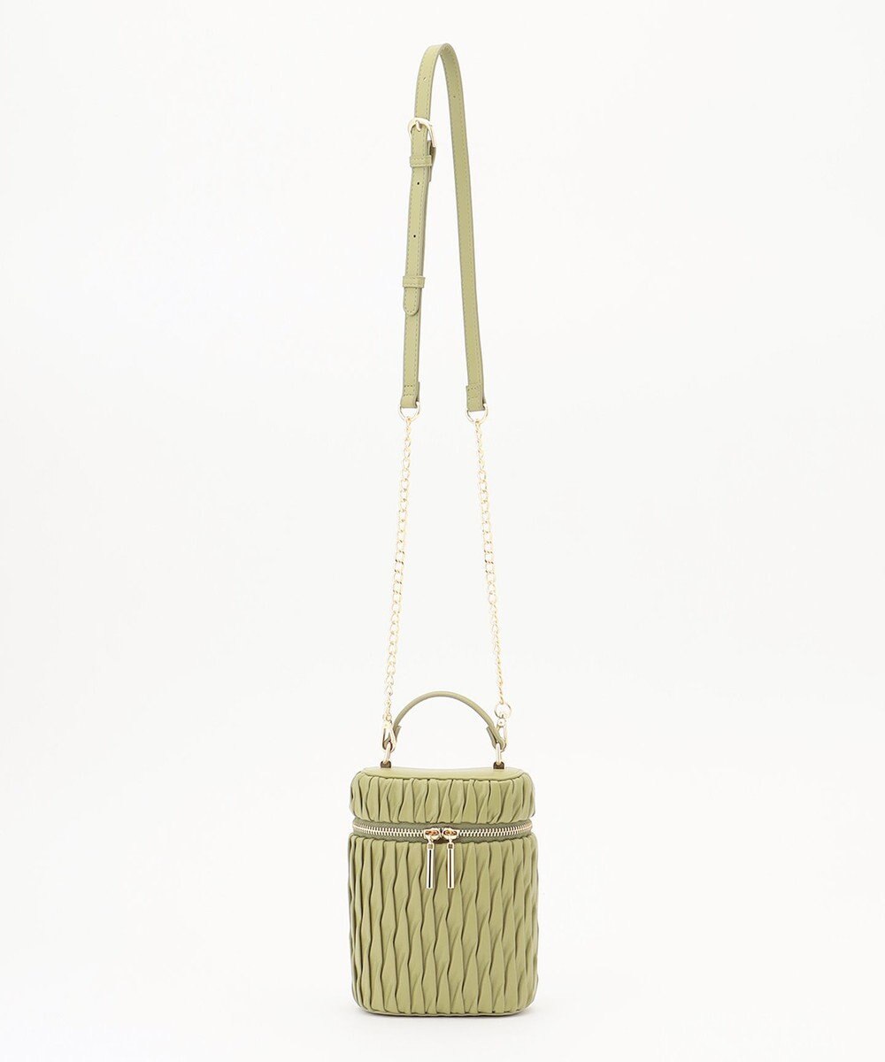 LA BAGAGERIE 【MONICA】ランダムプリーツバニティバッグ 