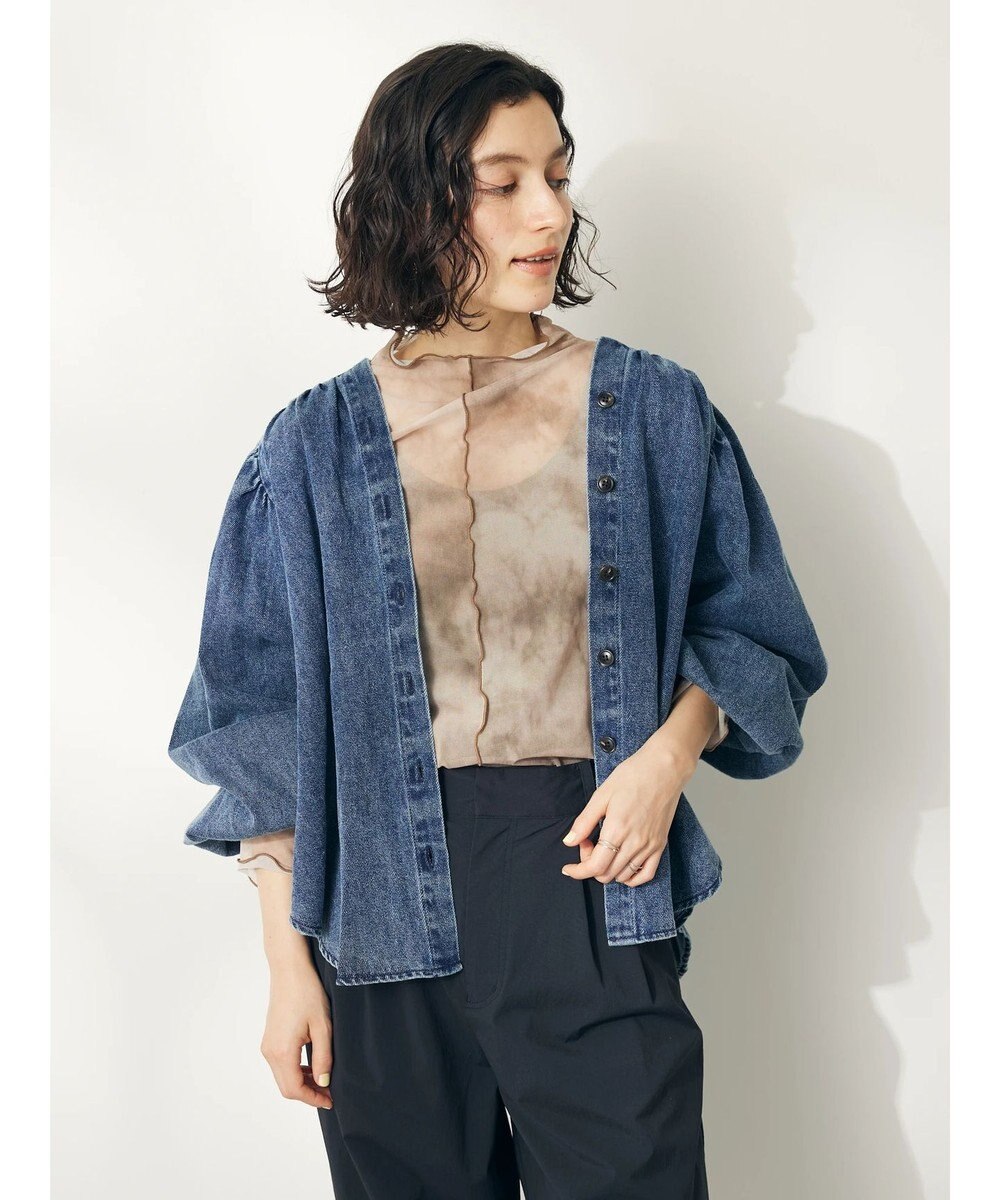 CRAFT STANDARD BOUTIQUE デニムギャザーヨークブラウス 