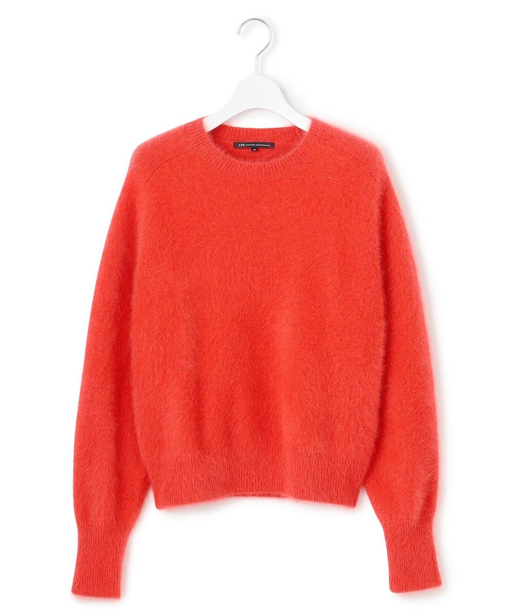 23区 フォックスカシミヤファー ショート丈 ニット 