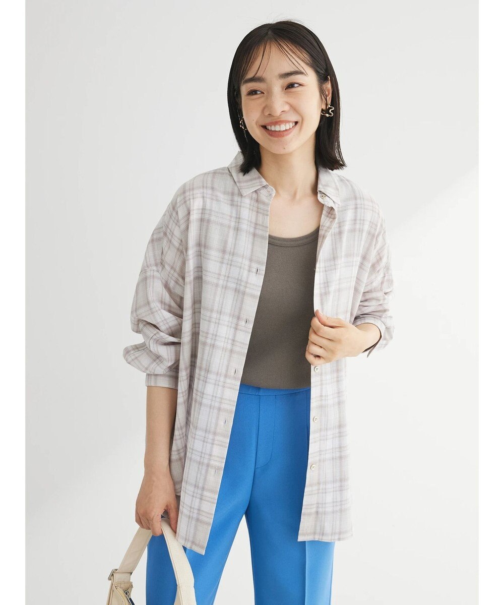 Green Parks リネンレーヨン２ｗａｙシャツ 