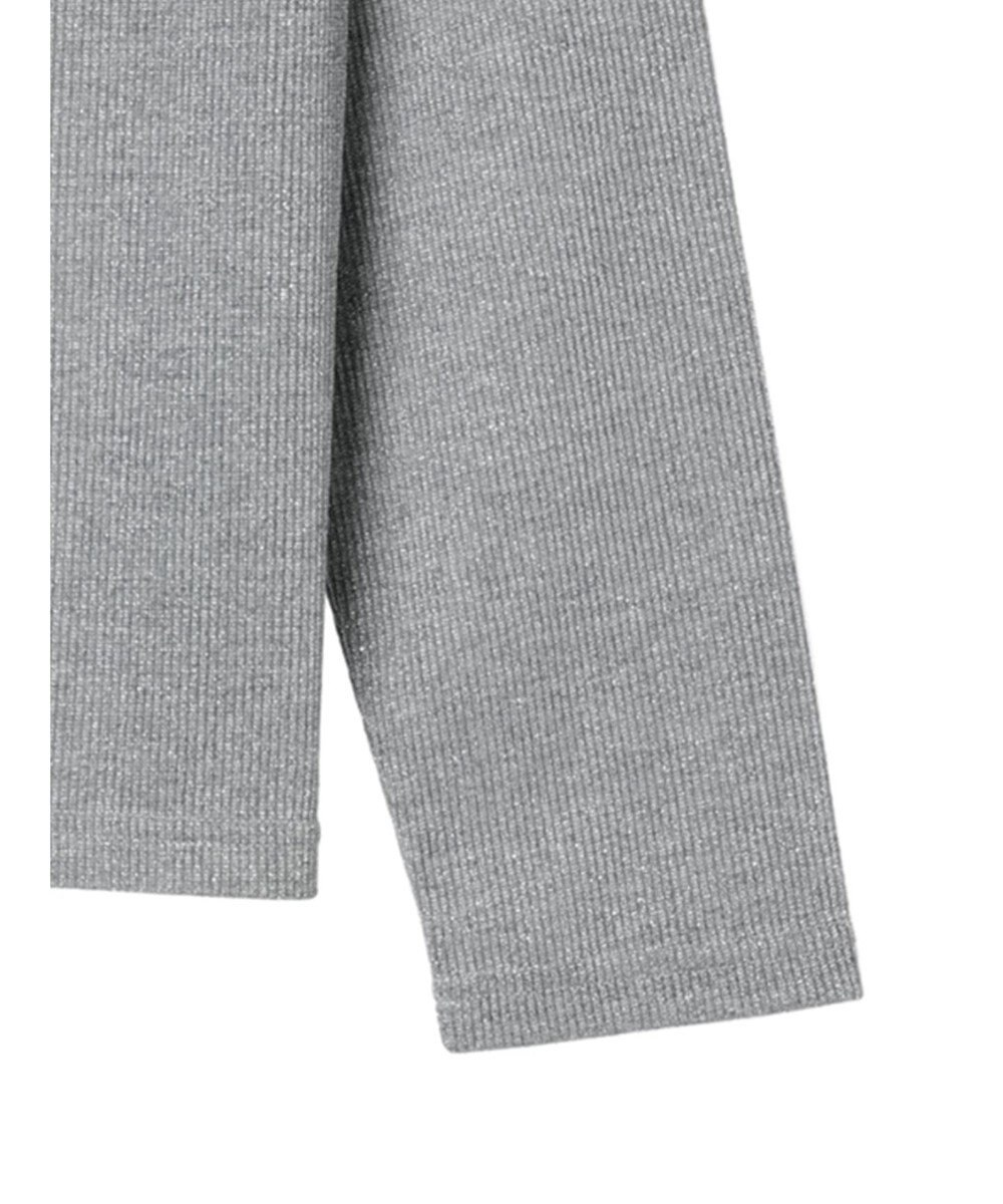 Green Parks ラメリブタートルカットソー 