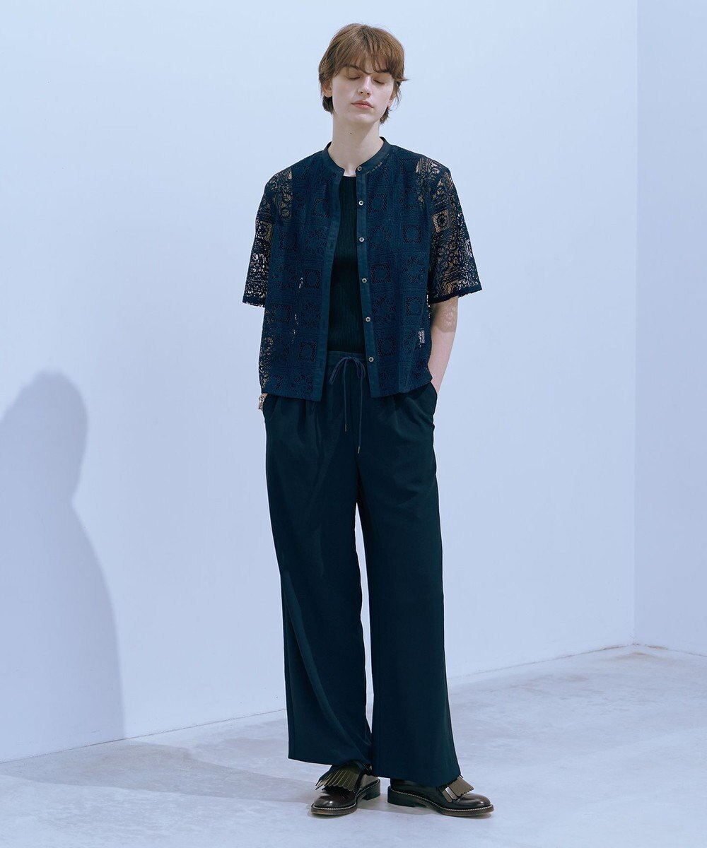 J.PRESS LADIES 【洗える】リブ ノースリーブ カットソー 