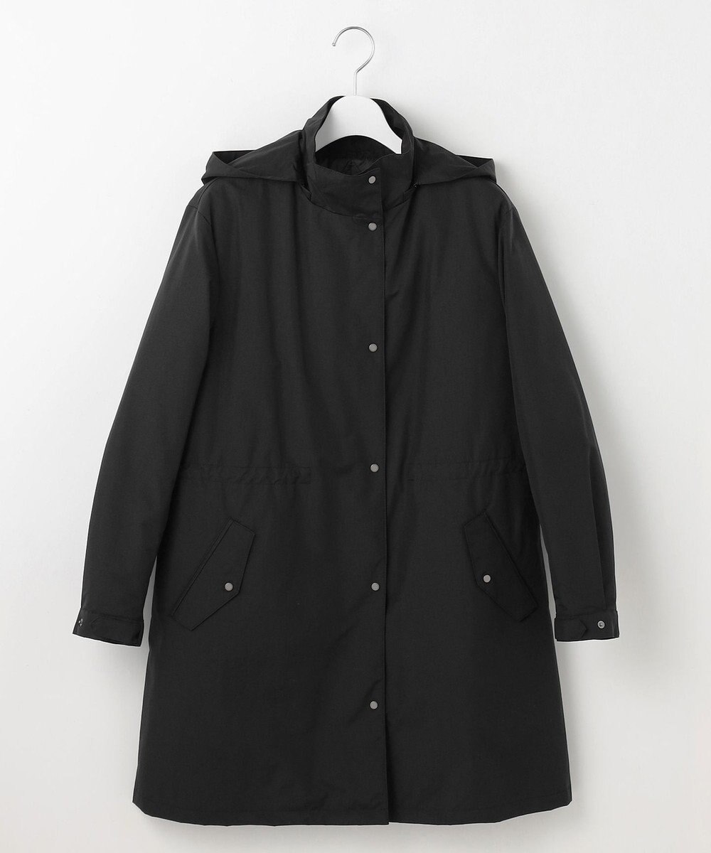 J.PRESS LADIES 【洗える】スパンライクナイロンタッサー フーデット コート 