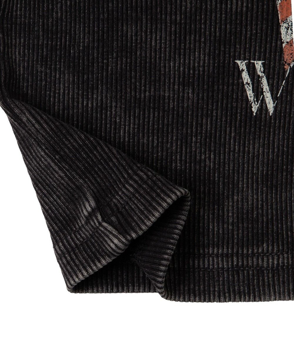 WEGO ヴィンテージウォッシュグラフィックリブT 