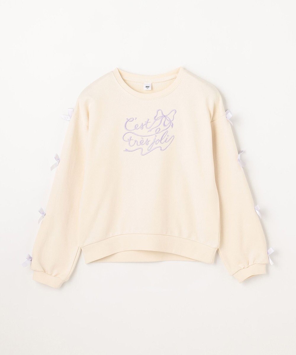 ANY KIDS 袖リボン トレーナー 