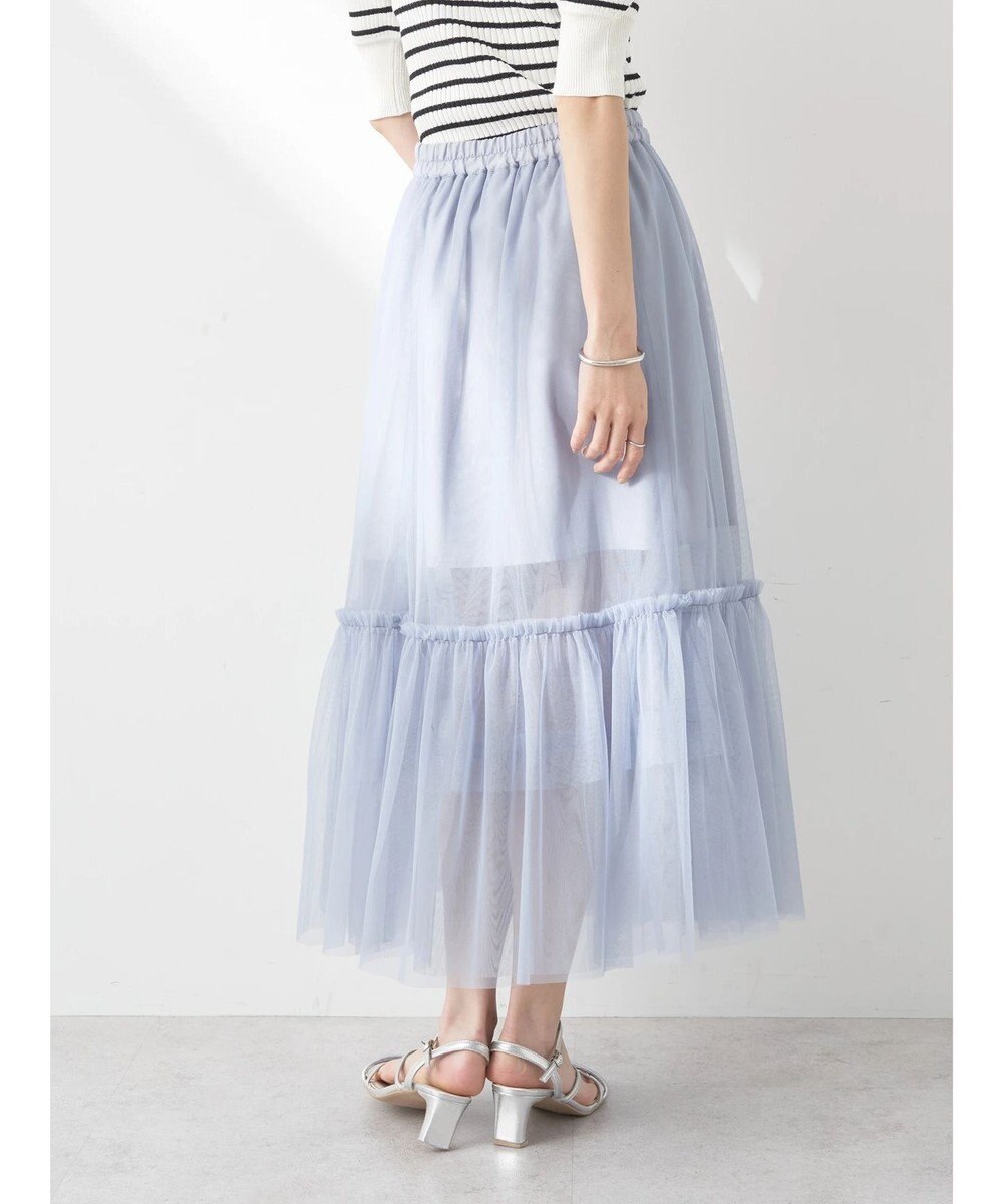 earth music&ecology ティアードチュールスカート 