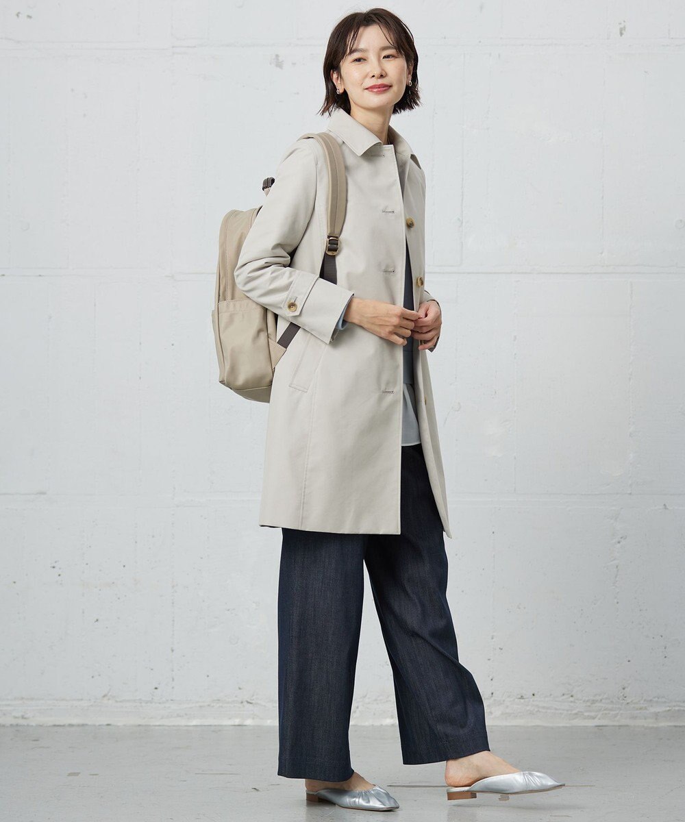 J.PRESS LADIES L 【撥水・WEB限定カラーあり】コットンポリエステル ツイル ロング コート 