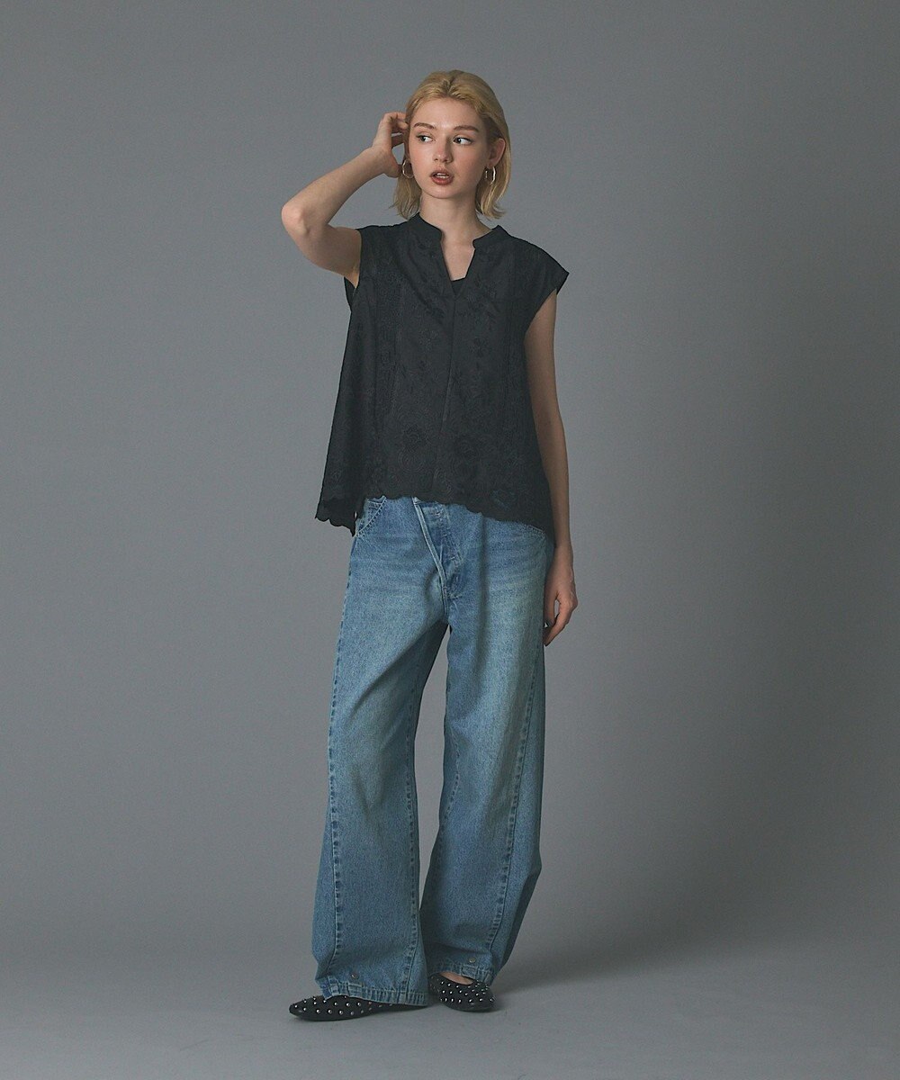 GRACE CONTINENTAL ラップ2wayデニムパンツ 