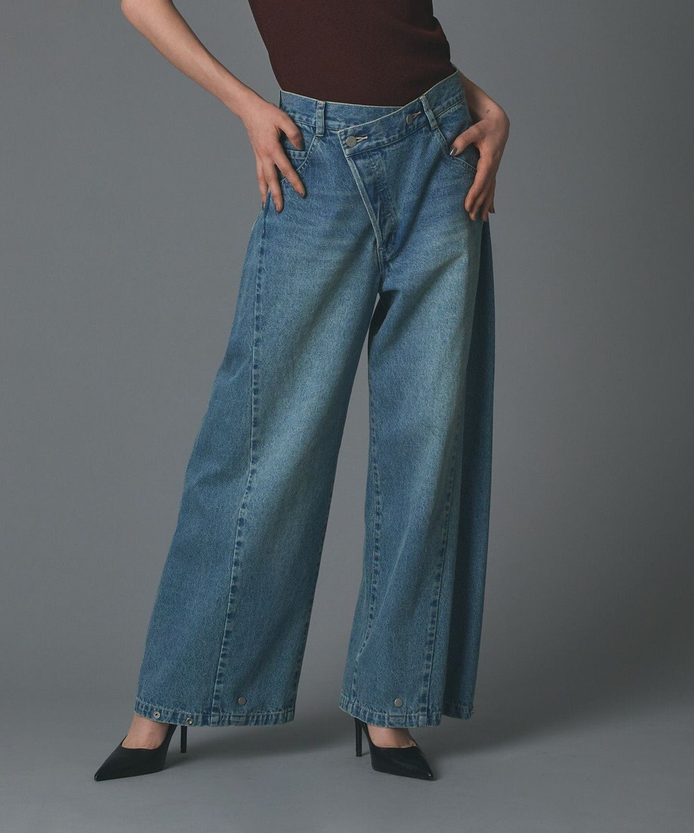 GRACE CONTINENTAL ラップ2wayデニムパンツ 