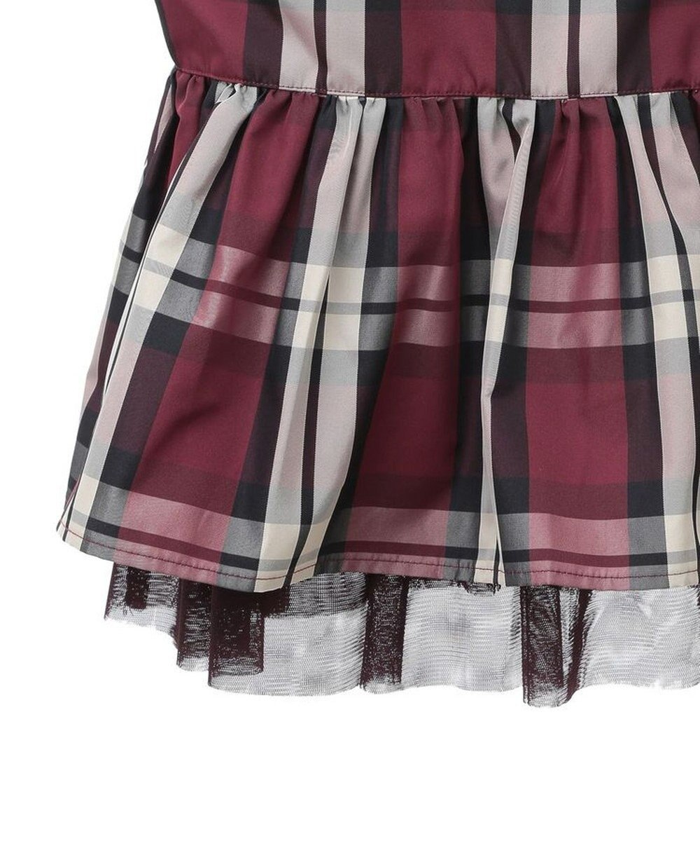 Green Parks ・ＳＵＧＡＲ　ＳＰＯＯＮ　チェックペプラムビスチェ 