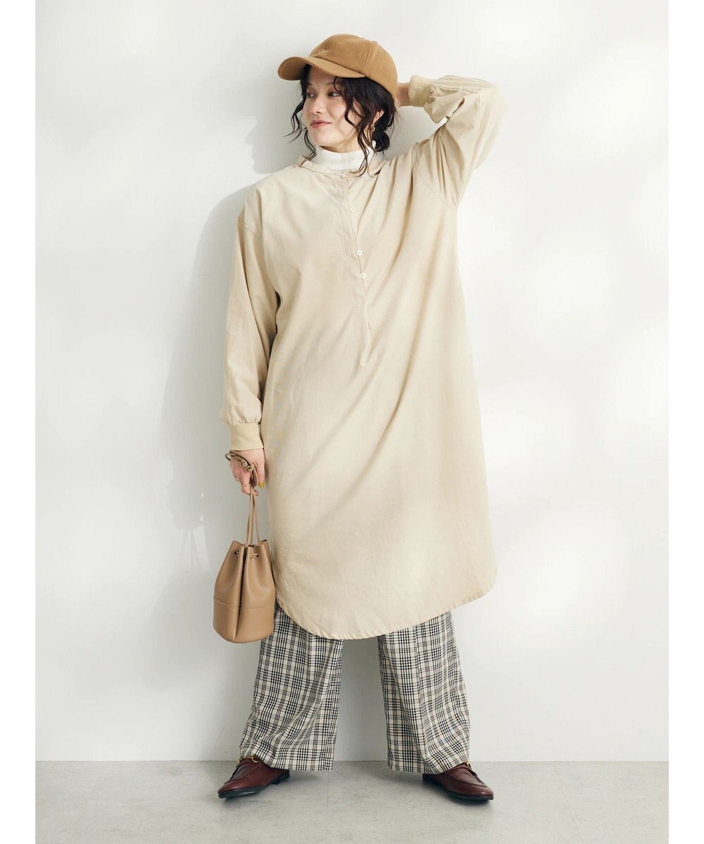 CRAFT STANDARD BOUTIQUE コーデュロイリブ付きワンピース 