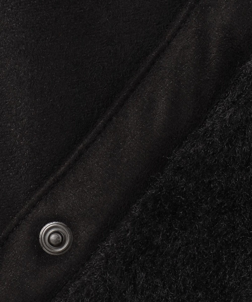 自由区 リバーシブルエコメリノムートン ジレ 