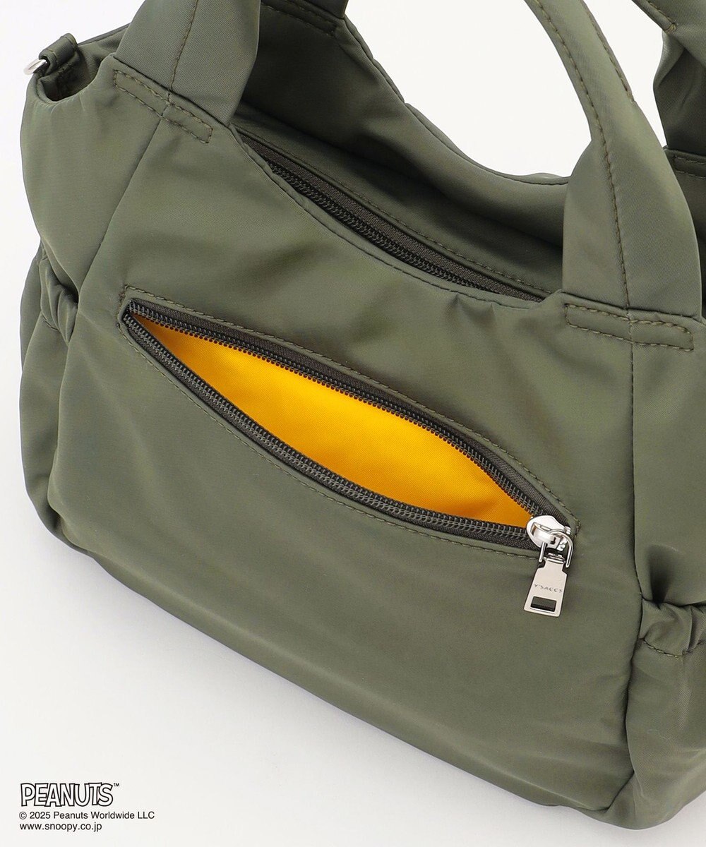Y'SACCS SNOOPYデザイン サイドギャザー2wayトート　Sサイズ(レインボー） 