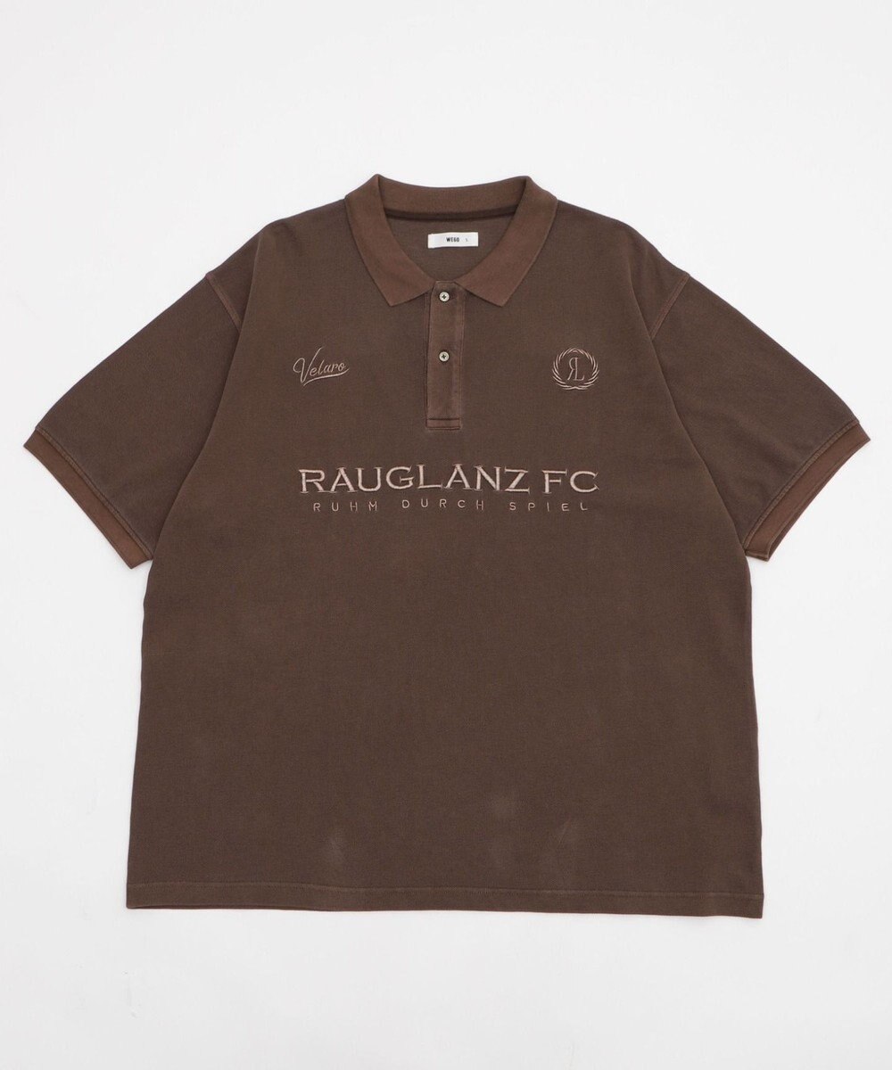 WEGO 【ユニセックス着用ITEM】ピグメントロゴポロシャツ（SS） 