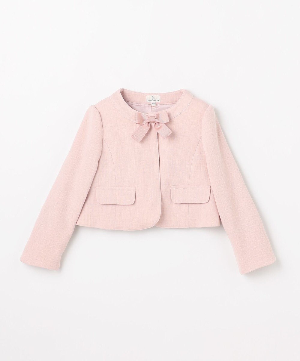 組曲 KIDS  【110-140㎝】 チェックワンピース＆ドビージャケットセット 