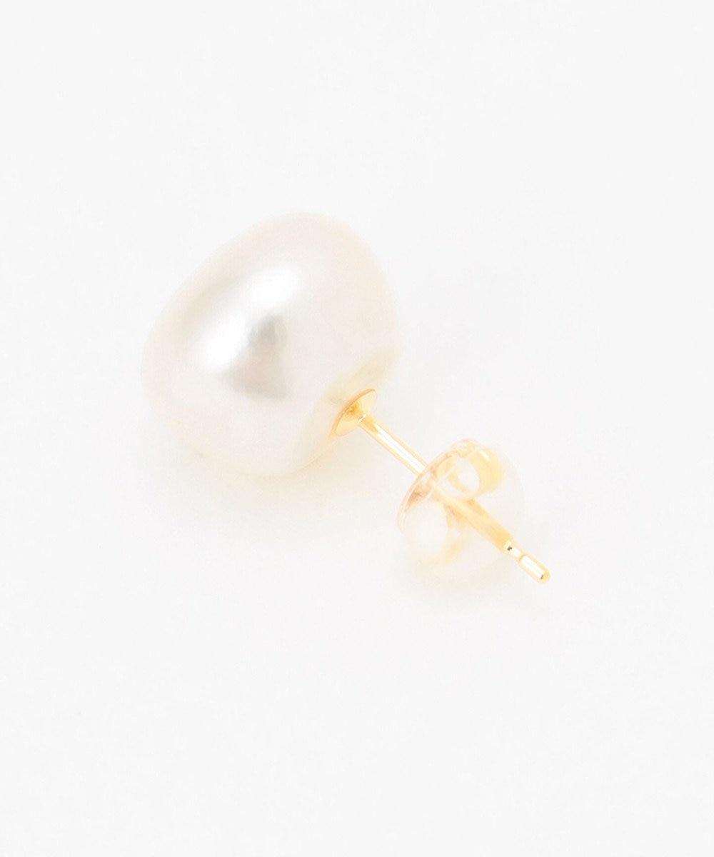 WEB限定】NUANCE PEARL PIERCED EARRINGS M K18淡水パール ピアス M