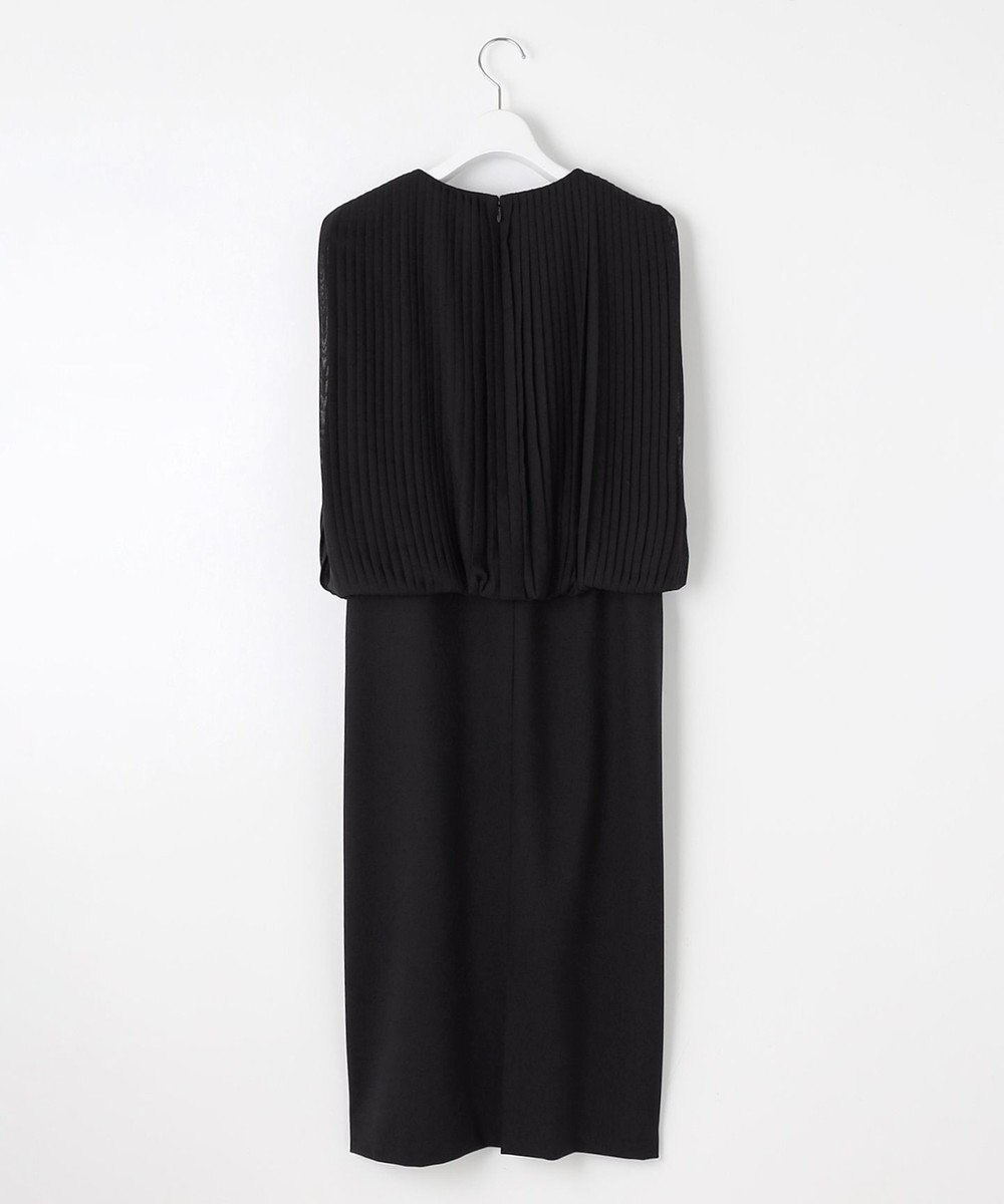 23区 【エステータ】ウールトロドライストレッチ プリーツコンビ ワンピース 