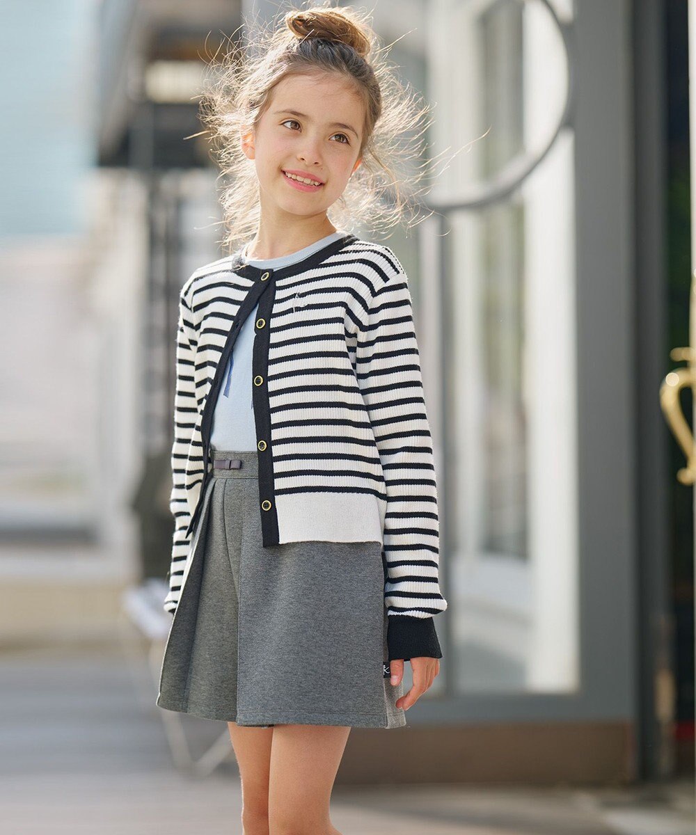 組曲 KIDS 【150-160cm】ボーダーカーディガン 