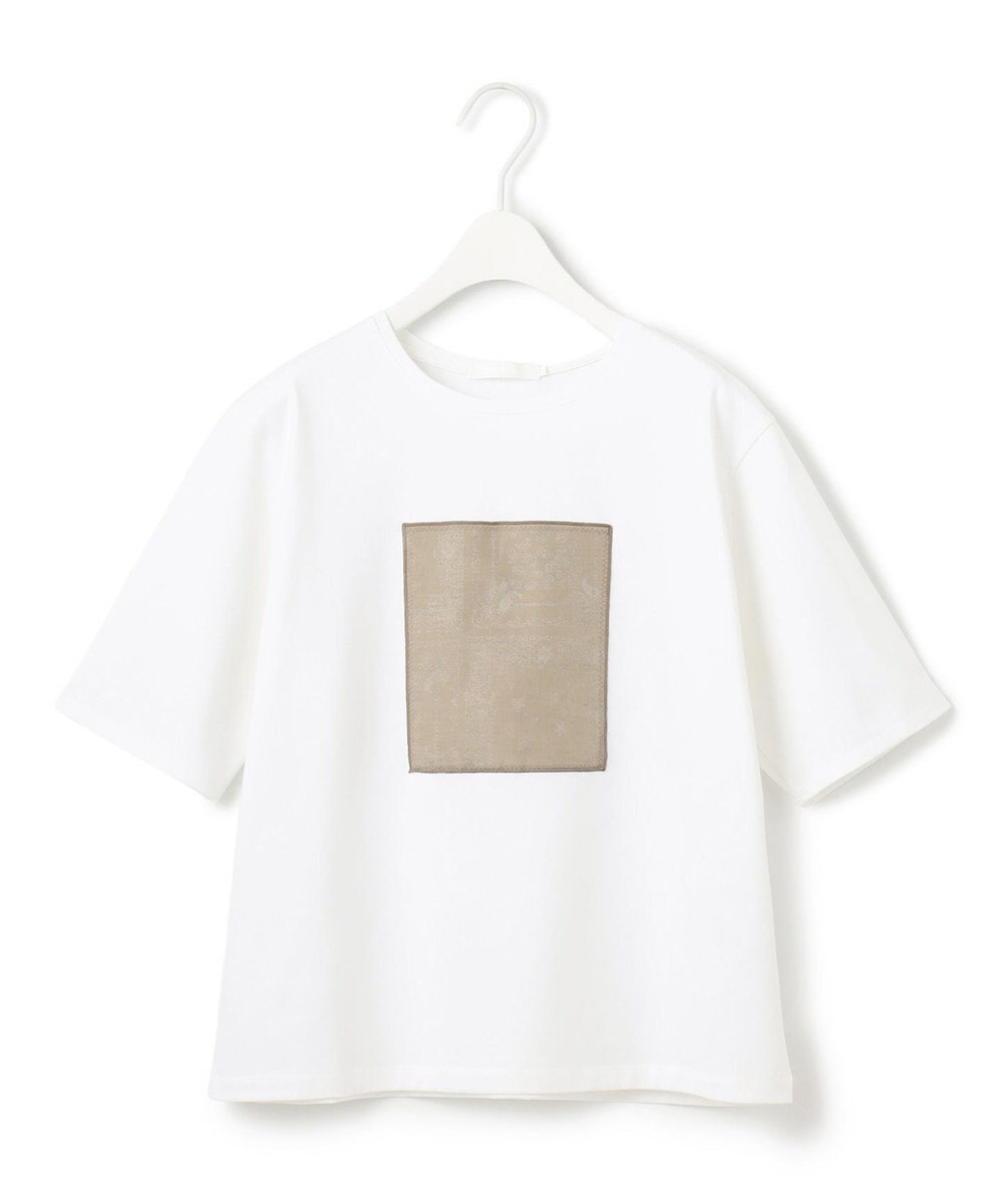 ICB 【日本製・接触冷感・UVケア・洗える】ペイズリーレノクロス TEE 