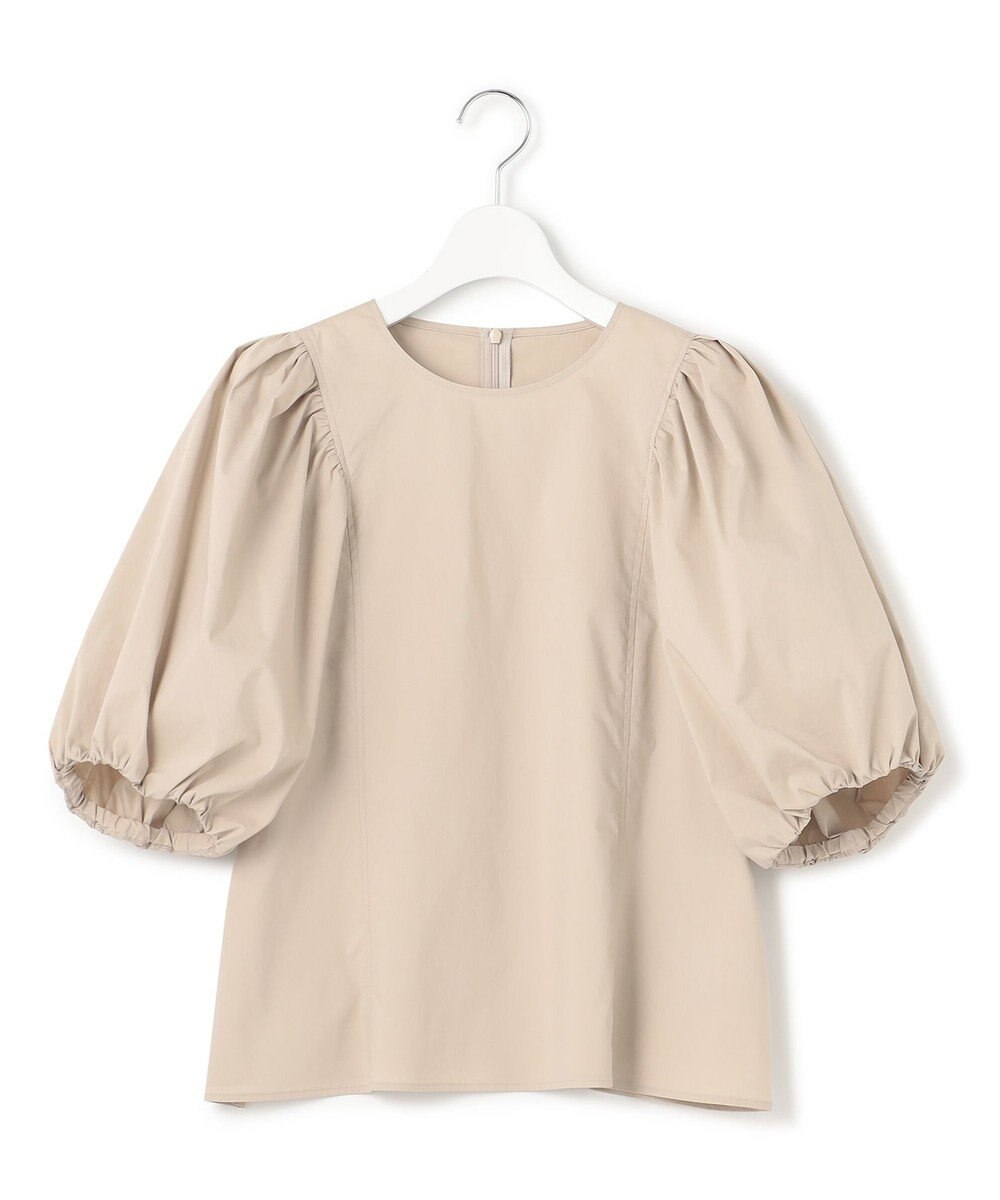 23区 L 【一部店舗限定/洗える】ハイカウントウェザーストレッチ パフスリーブ ブラウス 