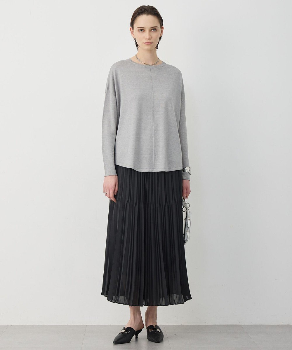 ICB L 【先行予約】ライトジョーゼットプリーツ スカート 