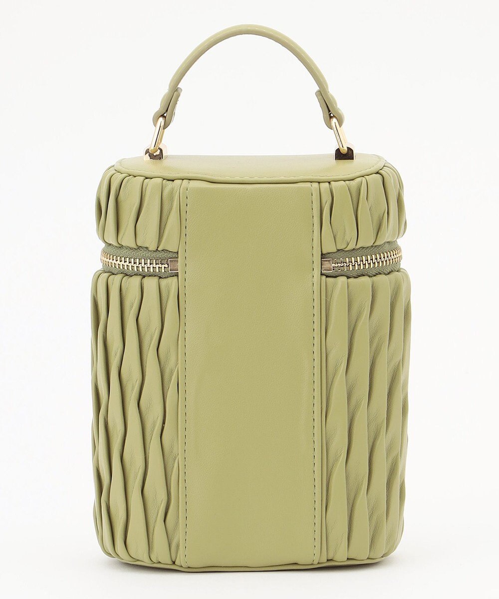 LA BAGAGERIE 【MONICA】ランダムプリーツバニティバッグ 