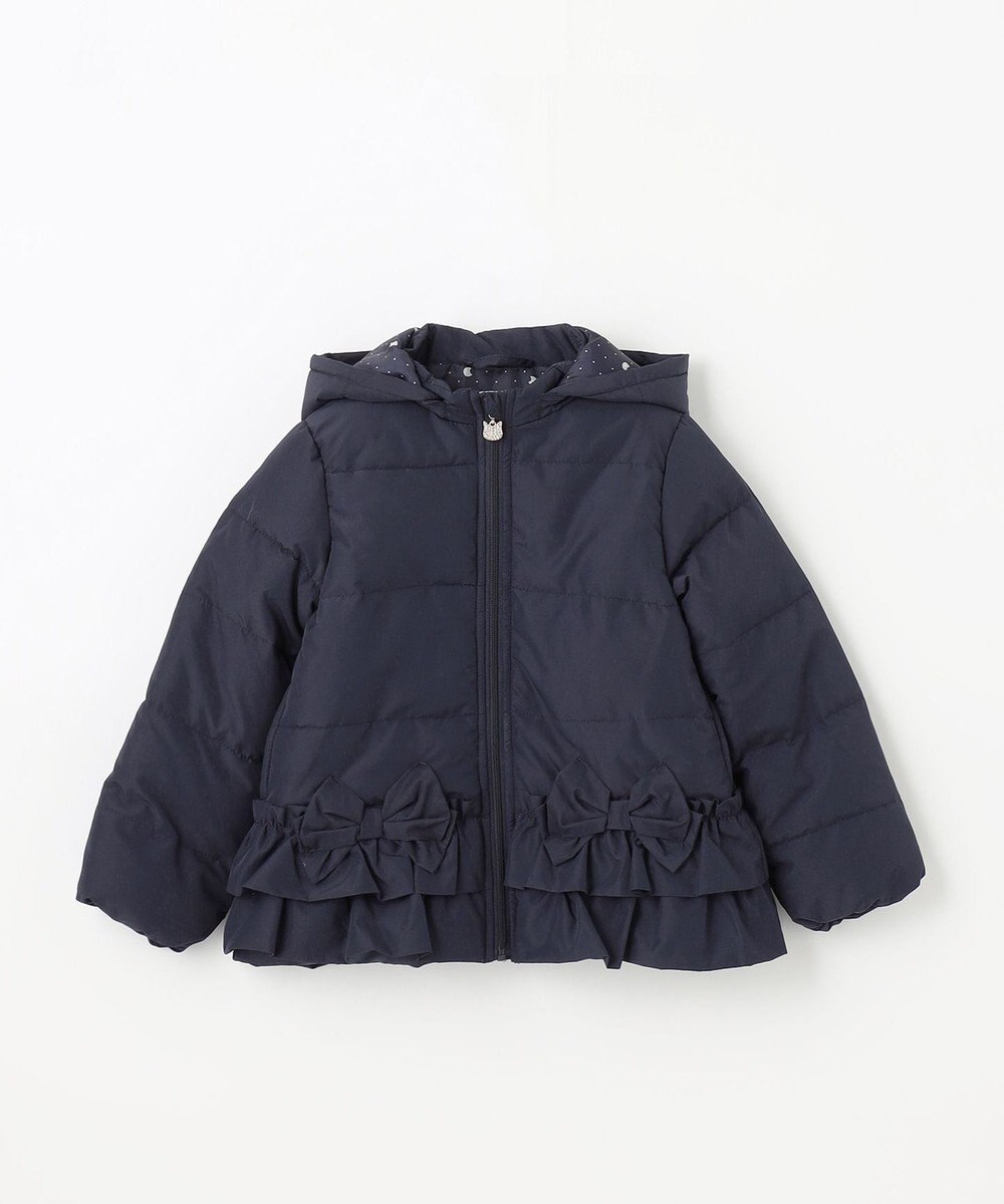 ANY KIDS 【洗濯機OK】中綿リボンコート 