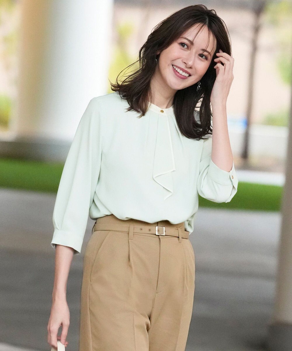 ANY SIS ボウタイツイル ブラウス 