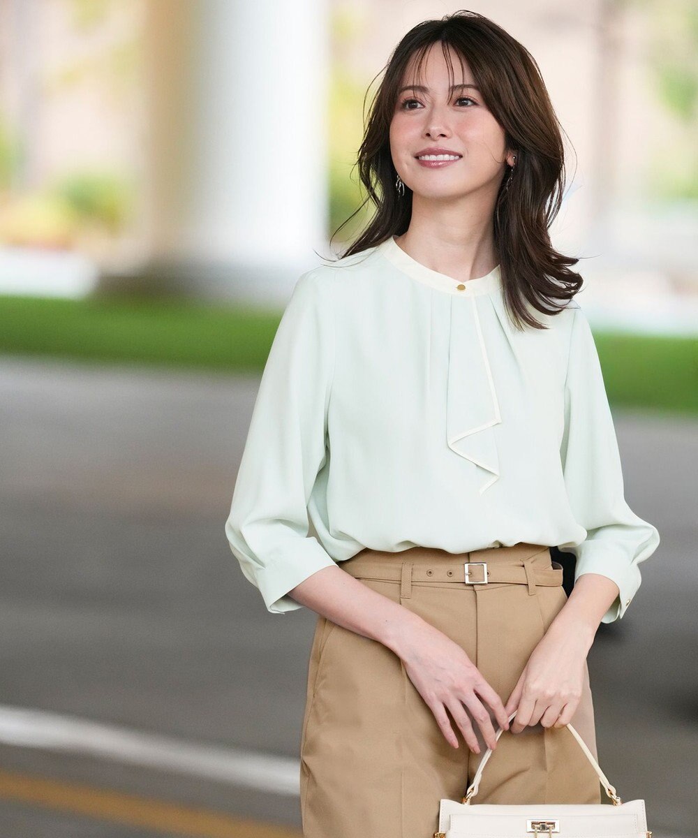 ANY SIS ボウタイツイル ブラウス 