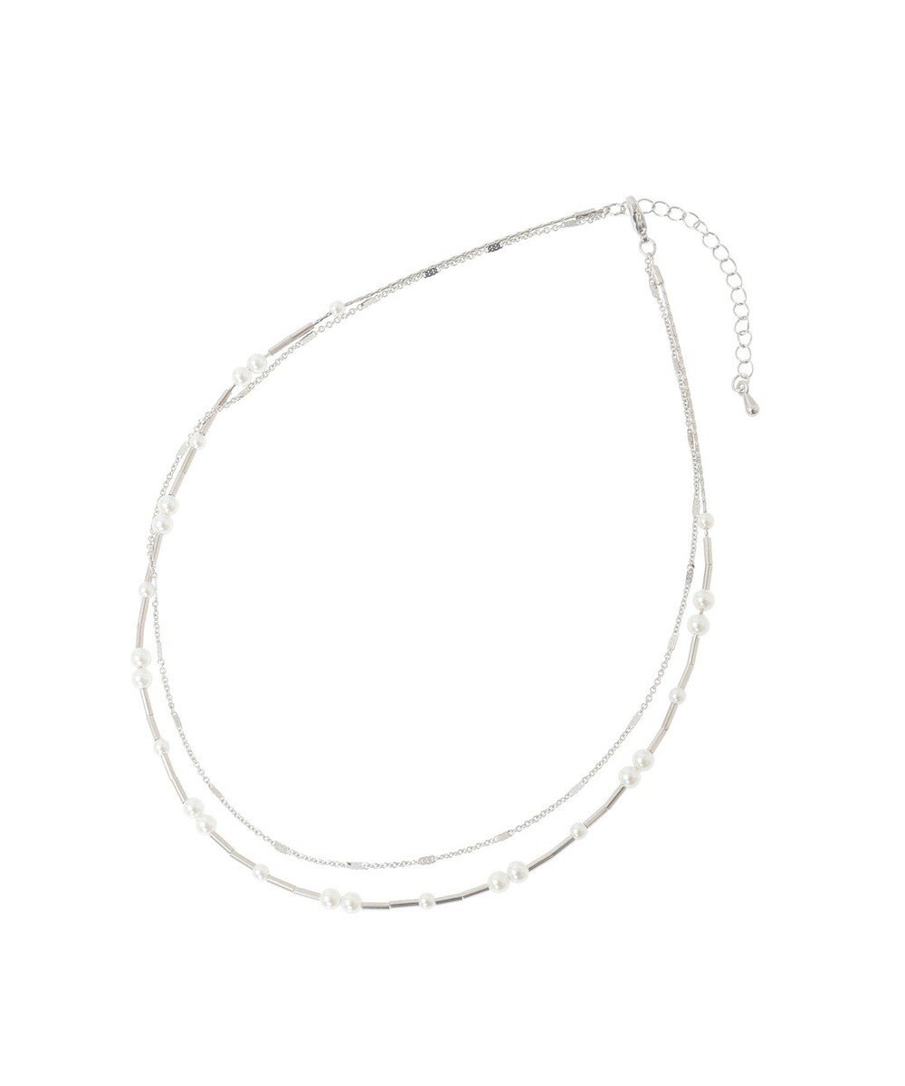 Green Parks ｅｖｅｒｙ　ｗａｌｋ．２連パールパイプネックレス 