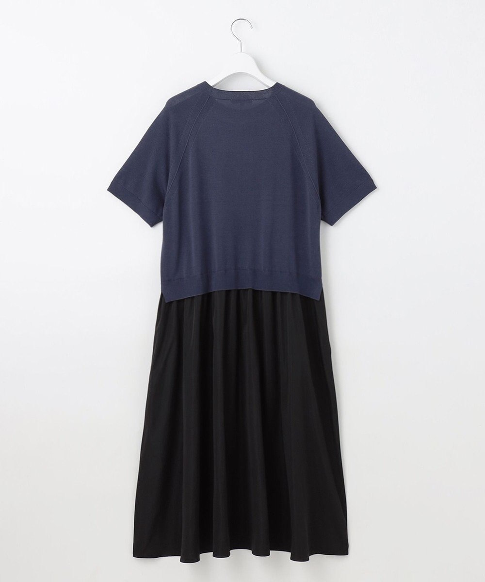 自由区 L 【洗える】タフタコンビ半袖 ワンピース 