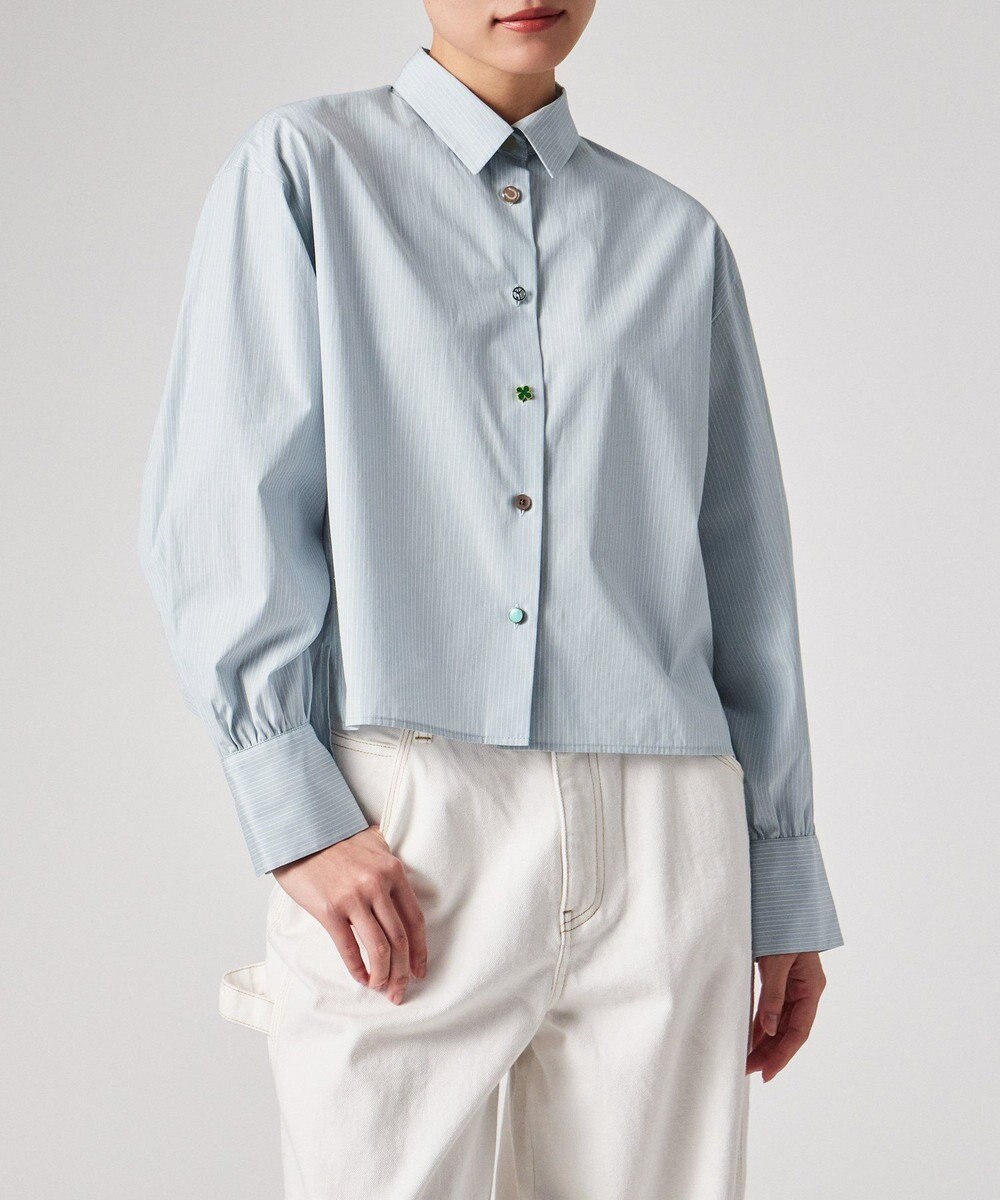 Paul Smith ラッキーチャームボタン ストライプ シャツ 