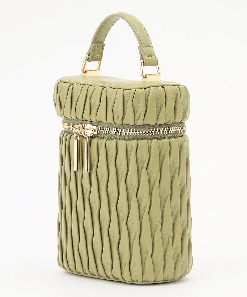 LA BAGAGERIE 【MONICA】ランダムプリーツバニティバッグ 