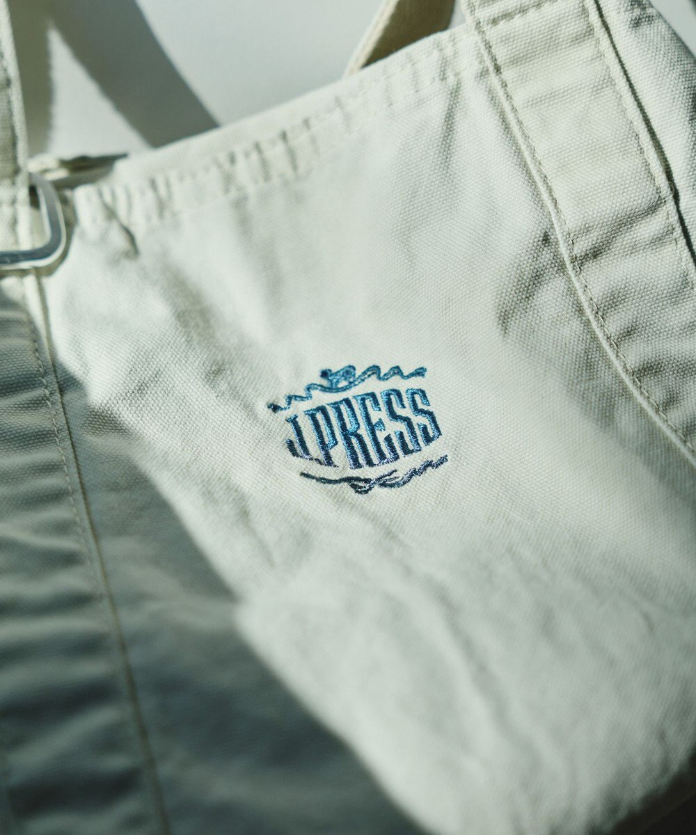 J.PRESS MEN コットンキャンバス オーバルトートバッグ 