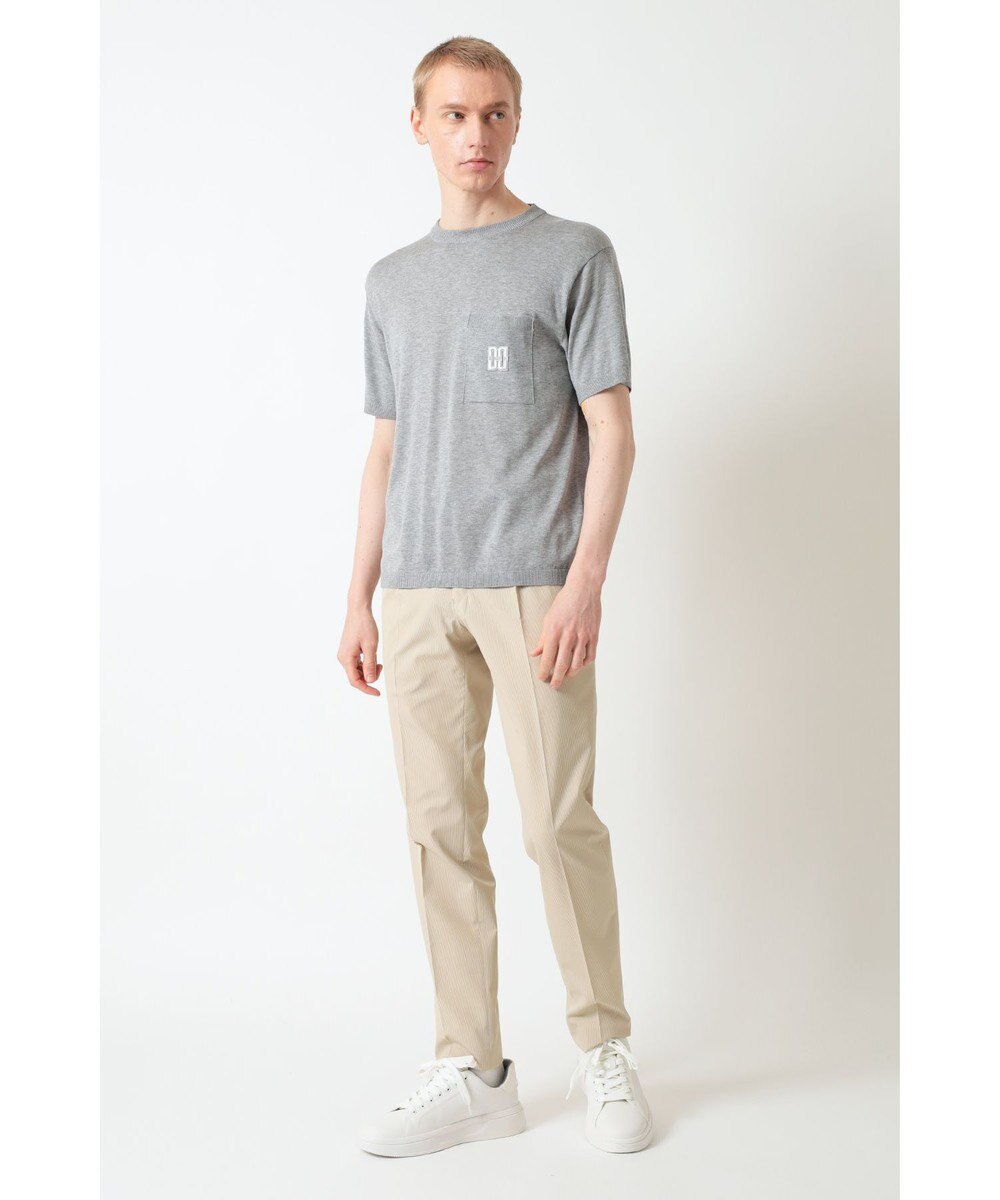 DAKS DDロゴポケットニットTシャツ 