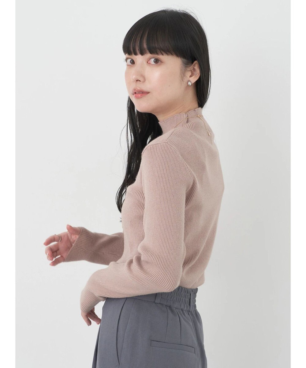 earth music&ecology ハイネックラメニットプルオーバー 