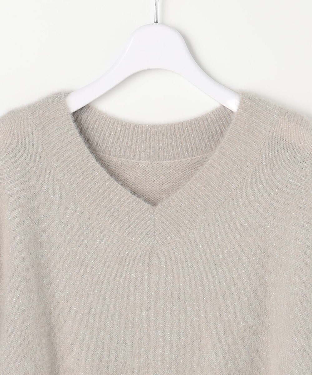 ANY SIS 【2SET】フェザー ニット × フロッキー スカート 