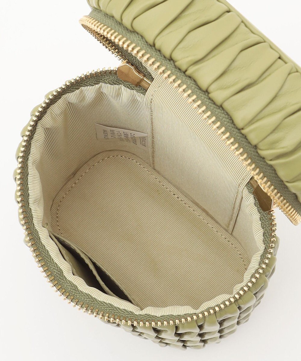 LA BAGAGERIE 【MONICA】ランダムプリーツバニティバッグ 