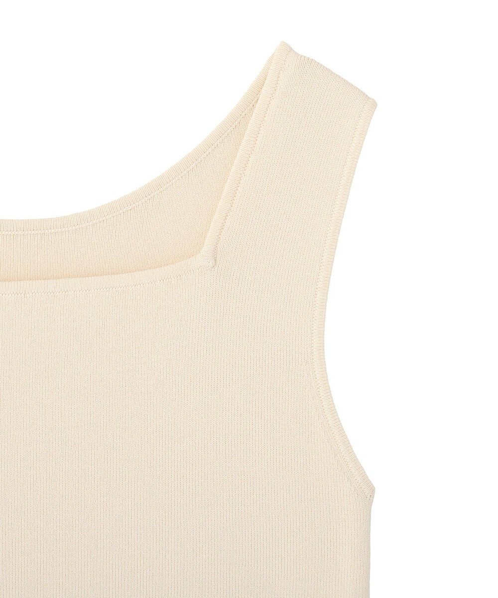 YECCA VECCA 2wayスクエアノースリーブニット 