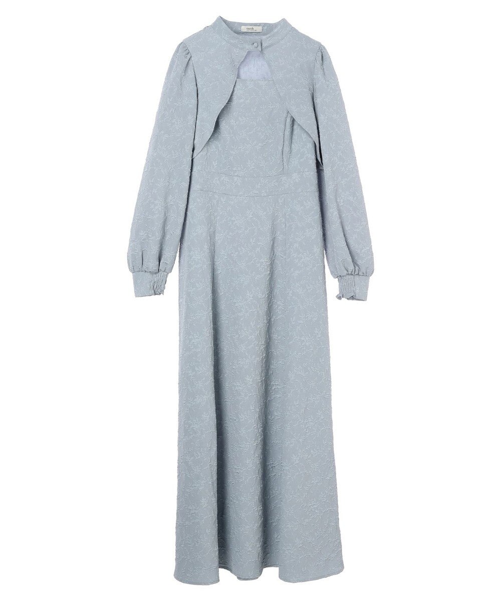 earth music&ecology ＳＥＴ２点ジャガードボレロ＋ワンピース 