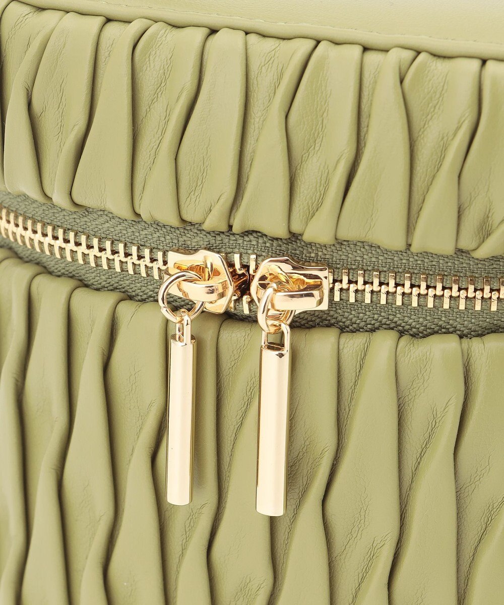 LA BAGAGERIE 【MONICA】ランダムプリーツバニティバッグ 