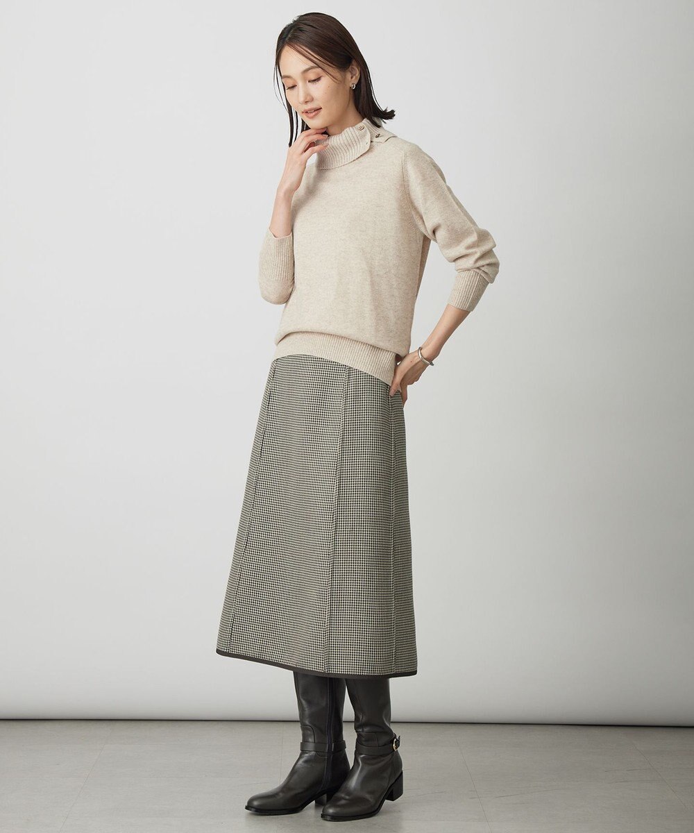 J.PRESS LADIES CASHMERE BLEND 襟付き ニット 
