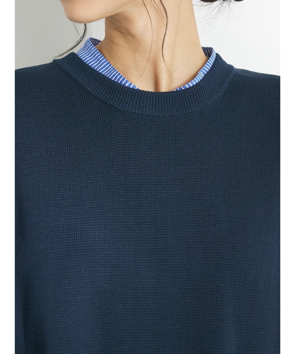 CRAFT STANDARD BOUTIQUE 【洗える】ニットベスト+シャツワンピース-SET 