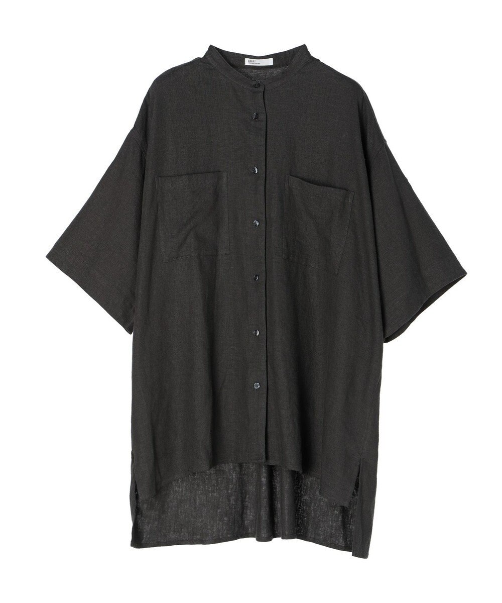 CRAFT STANDARD BOUTIQUE 【キナリノ別注】リネンレーヨンWポケットシャツ 