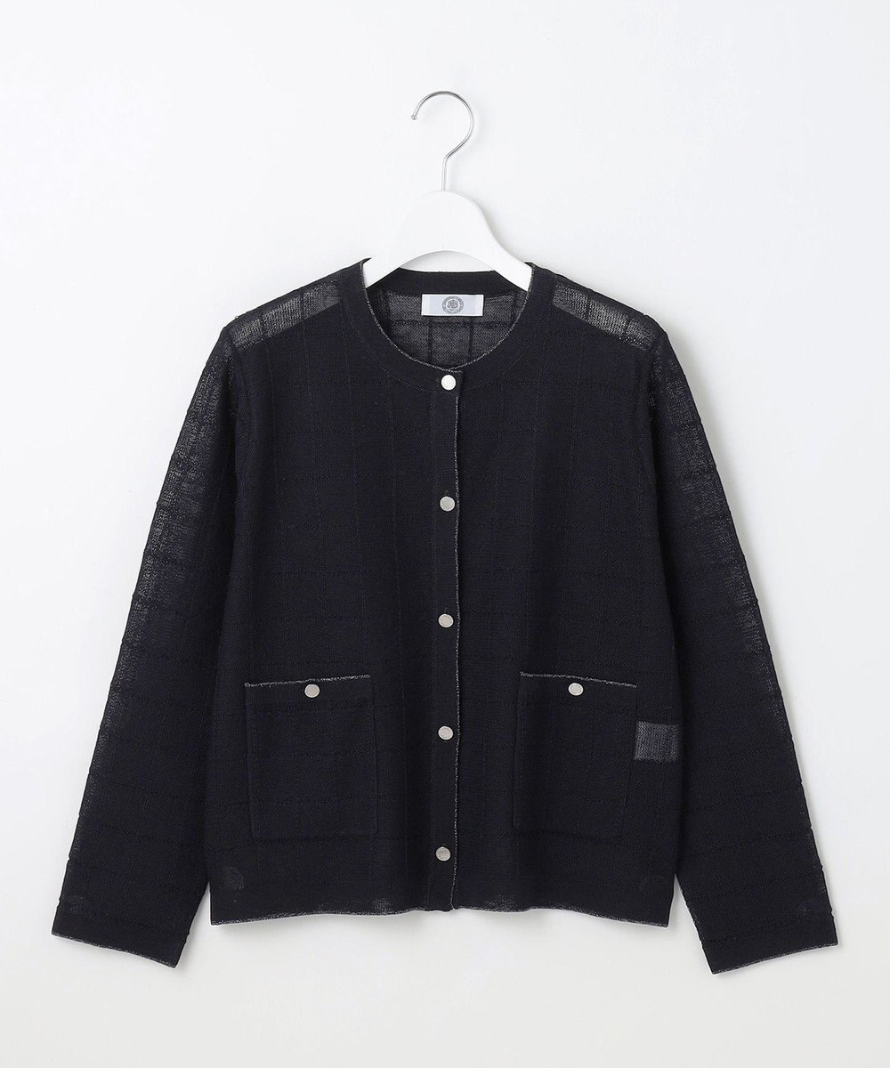 J.PRESS LADIES 【洗える】WINDY JACKET ニット ジャケット 